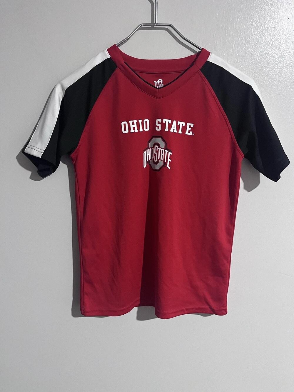Ohio State Jersey Boys Large Red NCAA Football Team Athletics Polyester